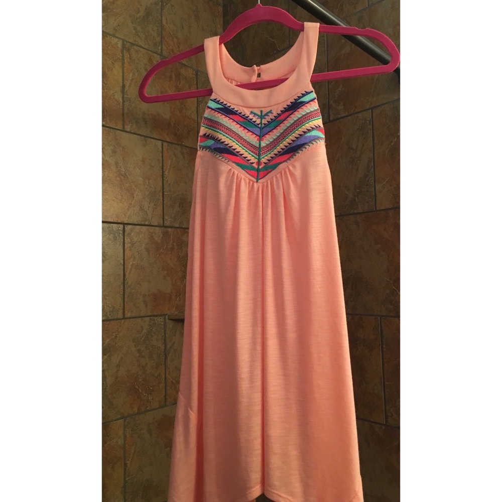Embroidered high neck tunic